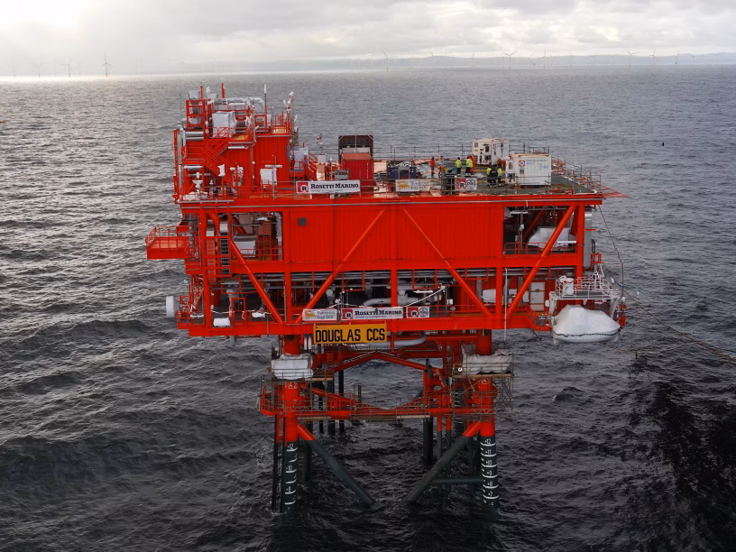  Eni Installs Douglas Offshore CCS Platform in Liverpool Bay, UK
